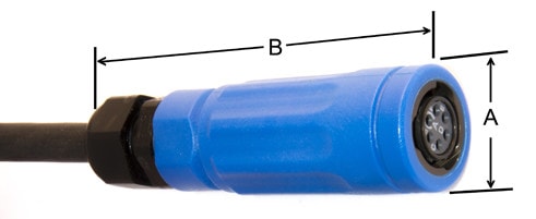 Ruggedized Circular Style Mating Connector Dimensions