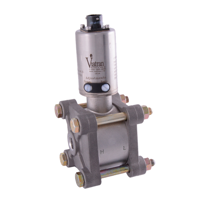 <p>Viatran differential pressure transmitters measure the difference between two points. These pressure transmitters are available in various outputs (mV/V, V, mA and digital). Click on your output requirement on the&nbsp;right to find the&nbsp;best pressure transmitter for you.</p>
